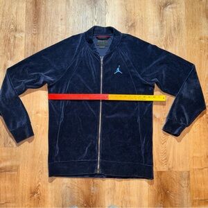 Vintage Air Jordan Jumpman Velour Velvet Jacket Full Zip sz. Large 00s Pimp Blue